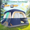 thumbnail image 6 of COBIZI Tents for Camping 4/6 Person Camping Tent with Rainfly and Screen, Easy Setup Lightweight Portable Waterproof Outdoor Tent with Carry Bag for Backpacking, Hiking, Family Travel, 6 of 7