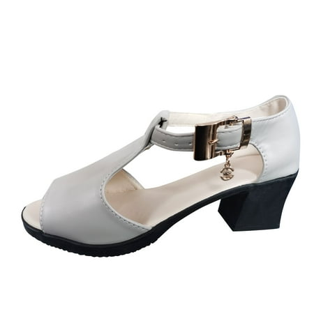 

nsendm Women Dress Shoes Low Heel And On Leisure Casual Outdoor Womens Dress Shoes for Women Low Heel Wedding Grey 8