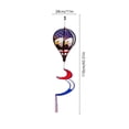 thumbnail image 3 of HCBY Montgolfière à Air Chaud Patriotique, Spinner à Vent, Thème de la 250e Fête de l'Indépendance avec Motif d'Étoiles et de Rayures Rouges, Blanches et Bleues, Tissu Durable Résistant aux Intempéries pour Déco de Porche, 3 of 6