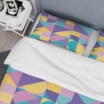 thumbnail image 4 of Designart 'Geometrical Pastel Abstract I' Mid-Century Modern Duvet Cover Set, 4 of 4