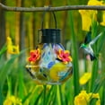 thumbnail image 3 of Solar Hummingbird Feeder - Auto-Lighting Solar Light for Garden Decor,Perfect Hummingbird Feeder for Outdoors Hanging， Perfect Outdoor Gift for Nature Enthusiasts, 3 of 7