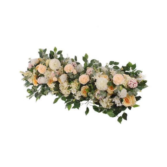 Artificial Wedding Flowers Backdrop Arch Decor for Wedding Champagne