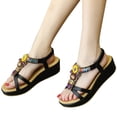 thumbnail image 1 of Sandalias planas elegantes Kuymtek para Mujer Cuña Antideslizantes Transpirables, 1 of 9