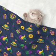 thumbnail image 2 of Naloa Mardi Gras Carnival Dog Blanket, 3 Sizes Cat Blanket for Indoor Cats Large Medium Small Dog Gifts-Medium, 2 of 8