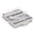 thumbnail image 3 of Caja de almacenamiento vacía para herramientas de arte de uñas con múltiples rejillas caja de plástico para archivos de cabeza de esmalte de uñas JShteea  Cuidado Belleza, 3 of 9