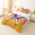 thumbnail image 2 of Erosebridal Baseball Ice Cream Twin Comforter Sets 3-Piece for Kids,Boys Girls Colorful Sprinkles Pink Drip Food Waffle Bedding Set,Ultra Soft Home Decor, 2 of 6