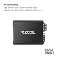 thumbnail image 3 of Amplificador de audio para coche Recoil DI1200-4, 2400 W, 4 canales, clase D, 3 of 7