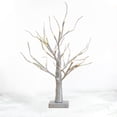 thumbnail image 3 of Árbol de luces LED de 24 LED para mesa, decoración de interiores y fiestas navideñas, color plateado Plata, 3 of 8