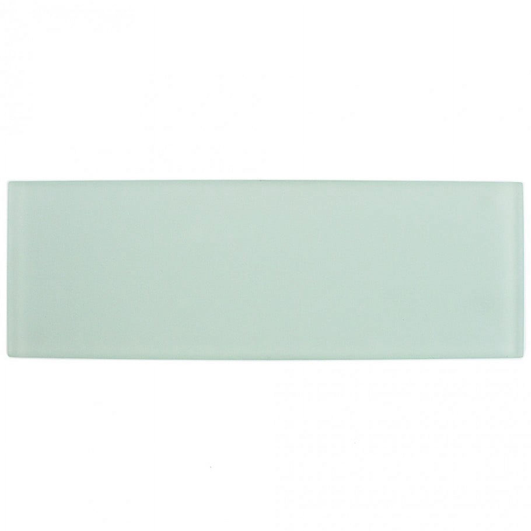 Bond Tile Lucid Seafoam 4 in. x 12 in. Frosted Glass Wall Tile (15 Pieces 5 Sq. Ft. / Box)