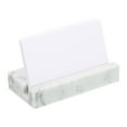 thumbnail image 3 of Business Card Holder for Desk, Marble Business Card Holders Stone Card Stand Organizer Cards, White, 3 of 5