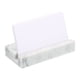 thumbnail image 3 of Soporte para tarjetas de presentación para escritorio, soporte de tarjetas de mármol, organizador de tarjetas, blanco, 3 of 6