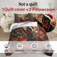 thumbnail image 4 of Yspwyqan Christmas Black Cat King Comforter Set, Soft Warm Cozy Holiday Bedding with 1 Comforter 2 Pillowcases for Bedroom Guest Room Xmas Home Decor, 4 of 7
