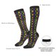 thumbnail image 4 of Balery Mardi Gras Shiny Green Purple Calcetines novedosos Calcetines deportivos Calcetines hasta la rodilla Calcetines de algodón Calcetines originales y geniales, 4 of 6