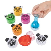Zoo Animal Slime - Party Favors - 12 Pieces
