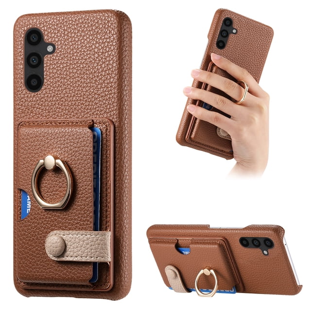 Compatible con iPhone 12 Pro, Funda GANGXUN con soporte magnético y tarjetero