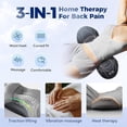 thumbnail image 6 of 3 in 1 Electric Massage Lumbar Pillow, Equipped with Heating, Vibration, and Traction Functions Spine Triple Fusion Back Massager, Back Massager for Pain Relief deep Tissue (A-1 Set）, 6 of 8