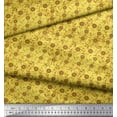 thumbnail image 3 of Soimoi Cotton Duck Fabric Leaves & Floral Artistic Printed Fabric 1 Yard 56 Inch Wide, 3 of 4