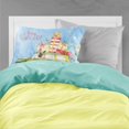 thumbnail image 2 of Funda De Almohada Estándar De Tela Con Diseño De Bulldog Francés Y Cervatillo Navideño, 2 of 2
