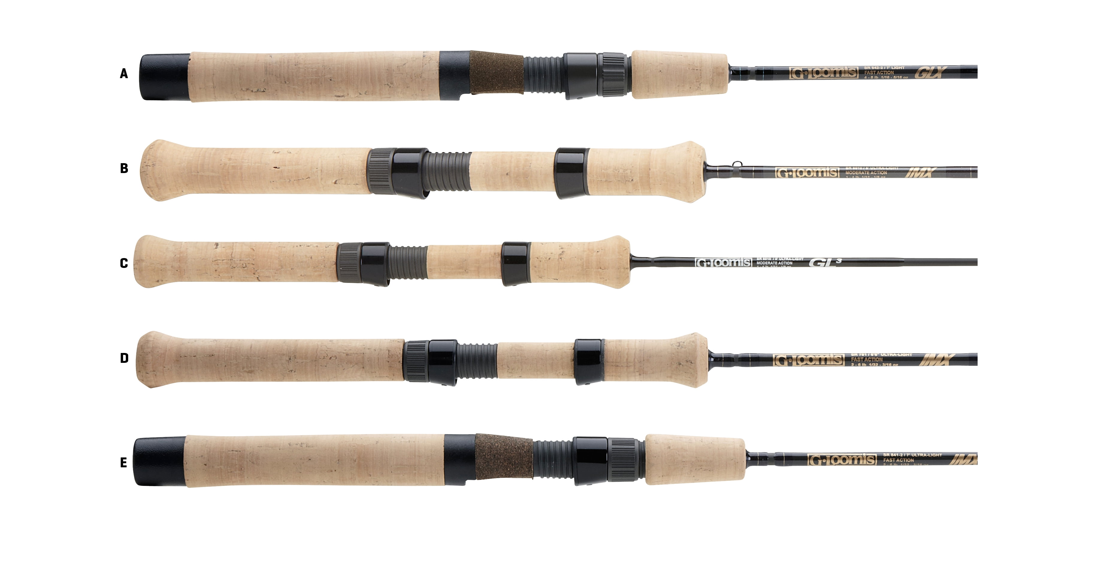Gloomis Fishing ROD SR842 GLX 2PC TROUT|PANFISH [10385-01