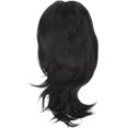 thumbnail image 2 of Peluca de pelo natural, peluca de pelo negro para mujer, peluca de pelo falso, peluca de mujer, diseño aerodinámico, 2 of 9