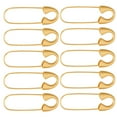 thumbnail image 5 of unbranded  10 Pcs Safety Pins for Jewelry Making DIY Dress Craft Golden, 5 of 8