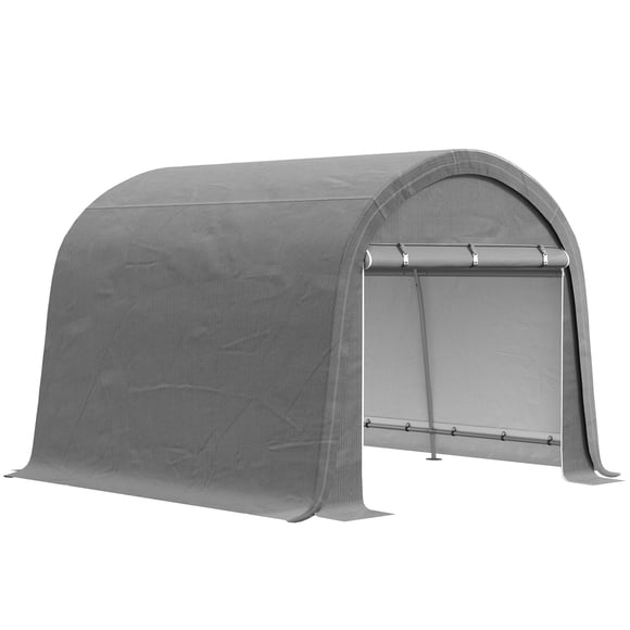 Outsunny Remise de Rangement Extérieure 10'x10 Pieds, Remise Portable Robuste et Imperméable