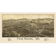thumbnail image 2 of Burleigh 18x12 Gold Ornate Wood Framed with Double Matting Museum Art Print Titled - Fair Haven Vermont - Burleigh 1886, 2 of 4