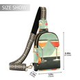 thumbnail image 2 of FORMRS Womens Crossbody Sling Bag Travel Daypack Shoulder Chest Backpack, Red Glasses, 2 of 7
