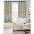 thumbnail image 2 of Orange Blue Vintage Blackout Curtains for Bedroom/Living Room, Thermal Insulated Kitchen Curtains, Modern Abstract Art Oil Paiting Grommet Darkening Window Treatment Drapes 52"x84"x2, 2 of 8
