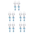 thumbnail image 2 of Minnieouse Piercings falsos Adorno corporal Estilo simple Accesorio de moda Mariposas ajustables Pezones Anillos para mujer Azul Azul 5piezas Minnieouse CBP221329, 2 of 4