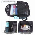 thumbnail image 4 of Tinyat Mesh Backpack for Women Men See Through Solid Color Bags Stadium Approved Shoulder Bag for Travel Swim Outdoor, 4 of 7
