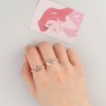 thumbnail image 2 of Anillo de moda de princesa conjunta Anillo de princesa de oro rosa Diseño de nicho femenino Lujo ligero Exquisito, 2 of 6