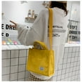 thumbnail image 3 of Sacs à Main Sac Portable Sacs de Rangement Écologiques Sacs Cartables Mode Femmes Sacs en Velours Côtelé à Fermeture Éclair, 3 of 5