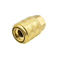 thumbnail image 5 of Interstate Pneumatics T19 1/4" FPT Sleeve Lock Straight-In Brass Chuck with Shut-off Valve, 5 of 5