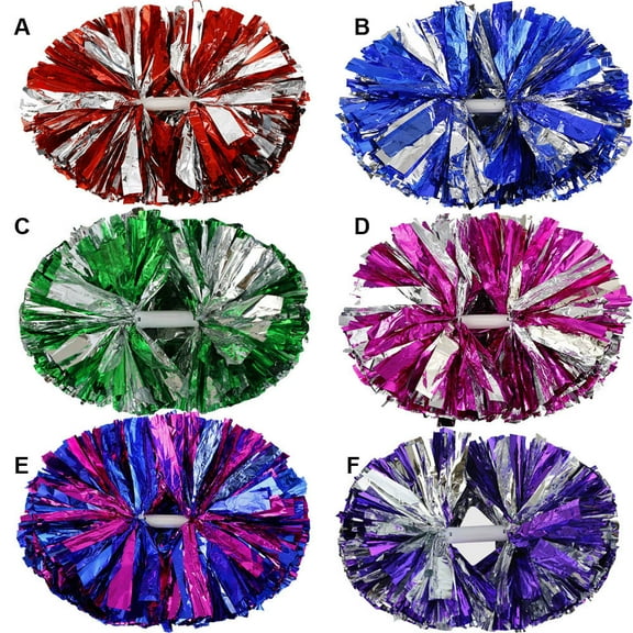 Handheld Cheerleader Pom Poms for Cheerleading, Dance Parties, and Football Game Club Decorations