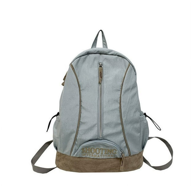 AMERTEER Fashion Backpack Large Capacity Versatile Daypack Nylon Student Bag(Green)