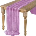 thumbnail image 1 of Gauze Table Runner Dinning Table Decoration 90*300CM Rustic Country Boho Beach Wedding Party Table Decor Christmas Table Runners, 1 of 7