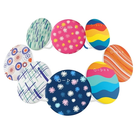 onn. Portable Bluetooth Speaker | IPX4 Water Resistant | Round Wireless Speaker, Navy Spark