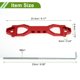 thumbnail image 4 of Soporte de batería universal para automóvil Unique Bargains, soporte de bloqueo de batería de aleación de aluminio rojo, 1 juego con ganchos en J, tuercas, arandelas y manguitos protectores, 4 of 6