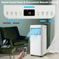 thumbnail image 4 of Gymax 8000BTU 3 in 1 Portable Air Conditioner Air Cooler AC Unit ASHRAE 230 sq.ft, 4 of 9