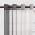 thumbnail image 6 of XWZO Grey Curtains Set of 2, Faux Linen Gradient Sheer Curtains 54 Inch Long, Ombre Window Curtain Drapes for Small Window, 52 x 54 Inches, Grey, 6 of 9