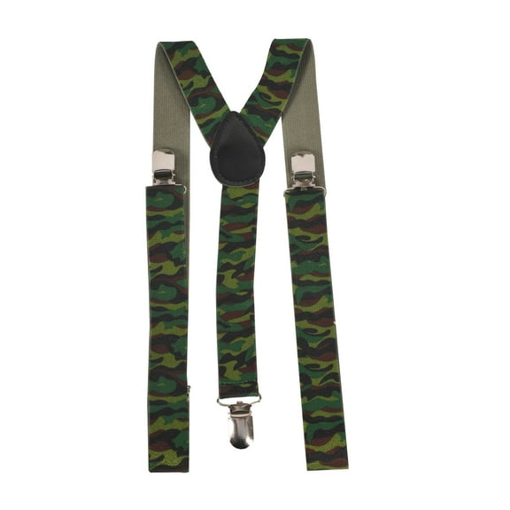 Dress Up America Camouflage Suspenders for Adults - Clip on & Adjustable for Teens | Adults