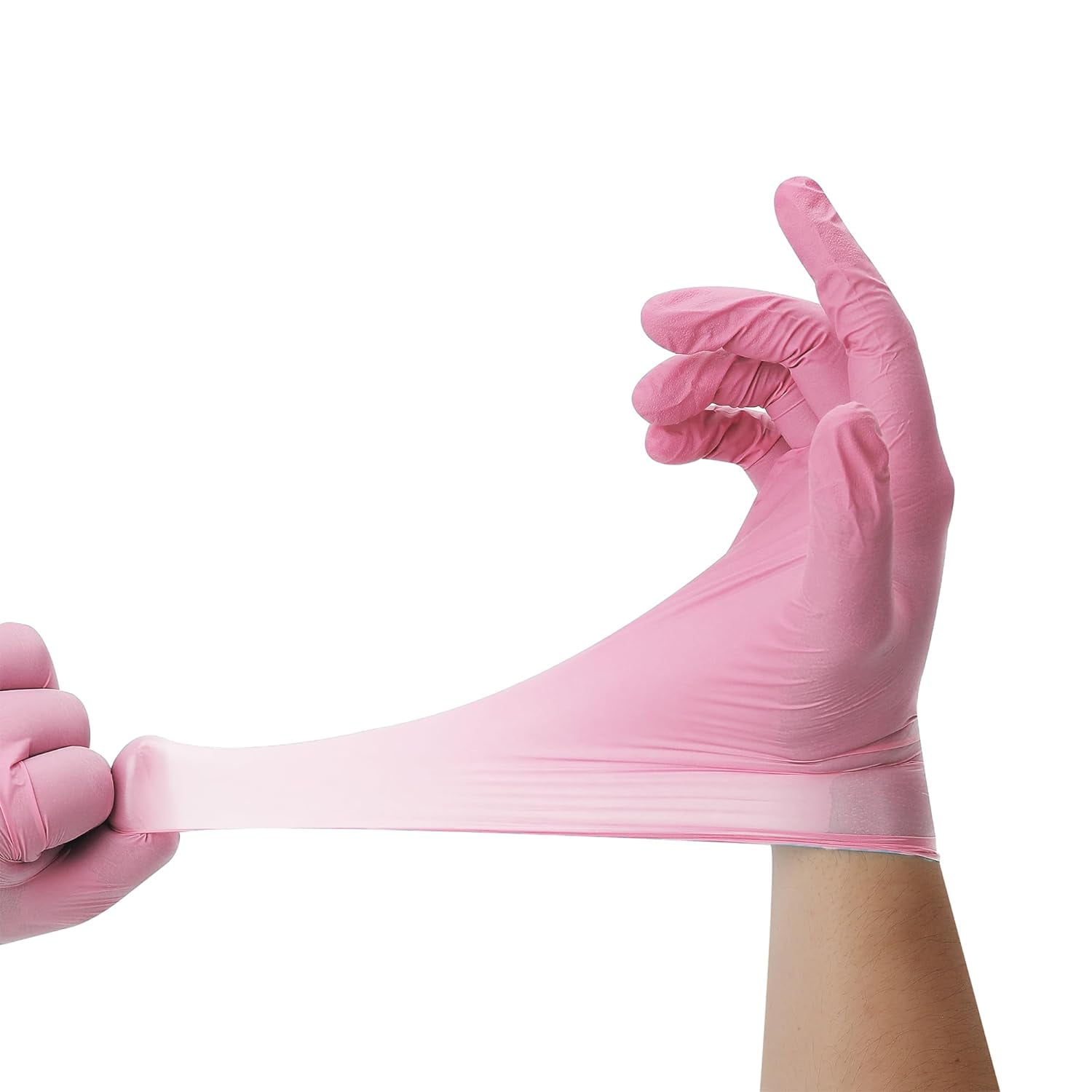 Nitrile Gloves Powder-Free Disposable Gloves, 500 Count – Small, Pink