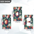 thumbnail image 7 of Yayeee Duplex Wall Plate 1-Gang 4.5"x2.7" Home Receptacle Light Switch Decorative Outlet Cover, Blue Apple Pattern, 7 of 7