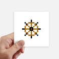 thumbnail image 1 of Summer Sail Rudder Pixel Sticker Square Waterproof Stickers Wallpaper Car Decal, 1 of 1