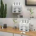 thumbnail image 4 of stanreset Router Storage Box Wall-mounted Set-Top Box Rack Patch Panel Bracket Lightweight Portable Storage Shelf Strong Bearing Capacity, 4 of 7