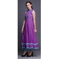 thumbnail image 3 of Bimba Purple Ocean Indian Kurtis For Women Solid Readymade Anarkali Dress Printed Indian Kurti XX-Large, 3 of 6