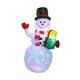 thumbnail image 4 of Inflables para exterior,Muñeco de nieve inflable navideño para exterior e interior,Inflables navideños iluminados con luces LED giratorias,Decoración navideña Patio Jardín Salón de, 4 of 9