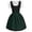 Dark Green, variant on Oktoberfest Bavarian Dirndl Dress Women's Plus Size German Dress Square Neck Apron Oktoberfest Outfit for Events and Parties