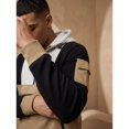 thumbnail image 6 of Men Colorblock Quarter Zip Heavy Pullover Hoodie & Jogger Set, 6 of 7